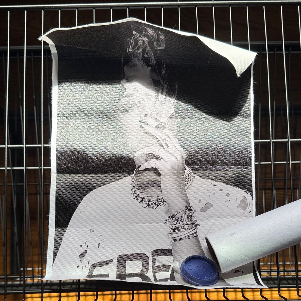 Monochrome Smoking Art Print